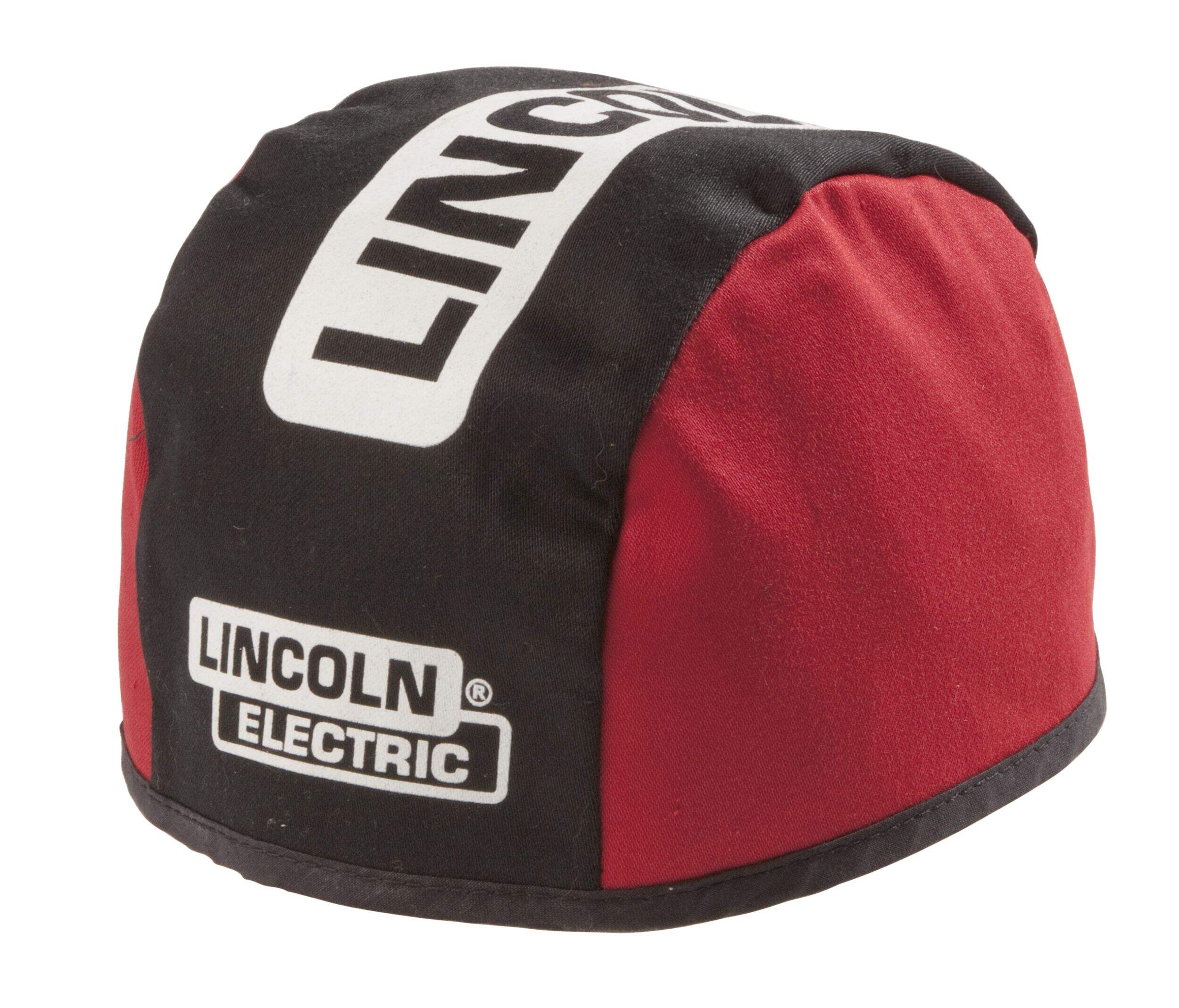 Lincoln Electric Flame Retardant Cotton Welding Beanie, Black/Red, One Size Front_Three_Fourths_Angled_Left