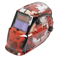 Lincoln Electric Shades 9-13 Autodarkening Welding Helmet, Oh Canada Front_Three_Fourths_Angled_Left