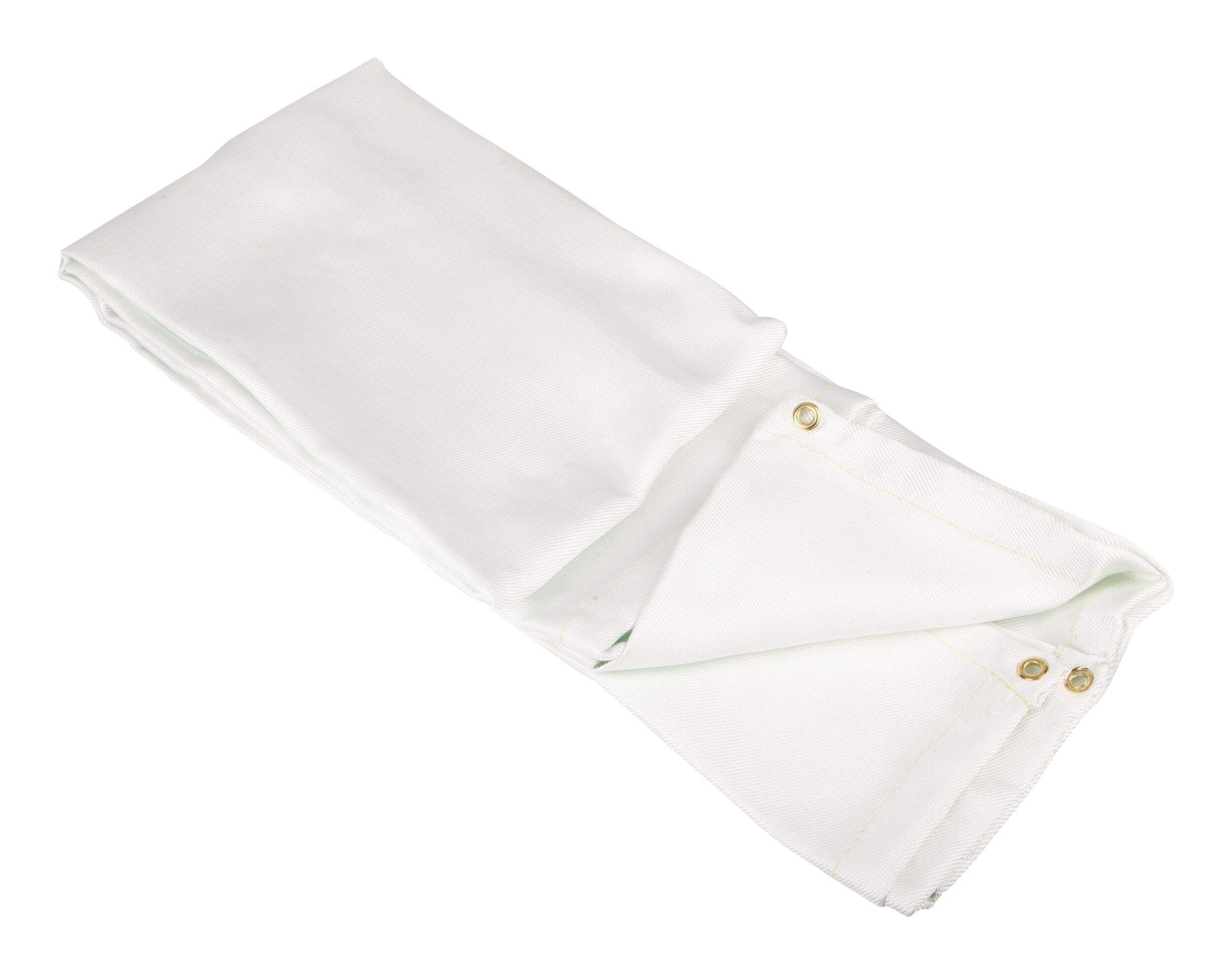 Couverture de soudage en fibre de verre Mastercraft, blanc, 6 x 8 po Overhead_Plunge