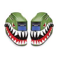 Mastercraft Auto-darkening Welding Helmet, Fixed Shade #10, Smiley Composite_or_Mixed
