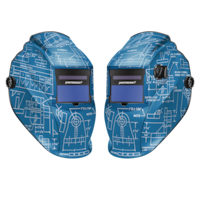 Mastercraft Auto-darkening Welding Helmet, Variable Shade #9-13, Blueprint Composite_or_Mixed