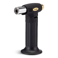 Iroda PT-200 Rubber Butane Torch, Black Front_Angled_Left