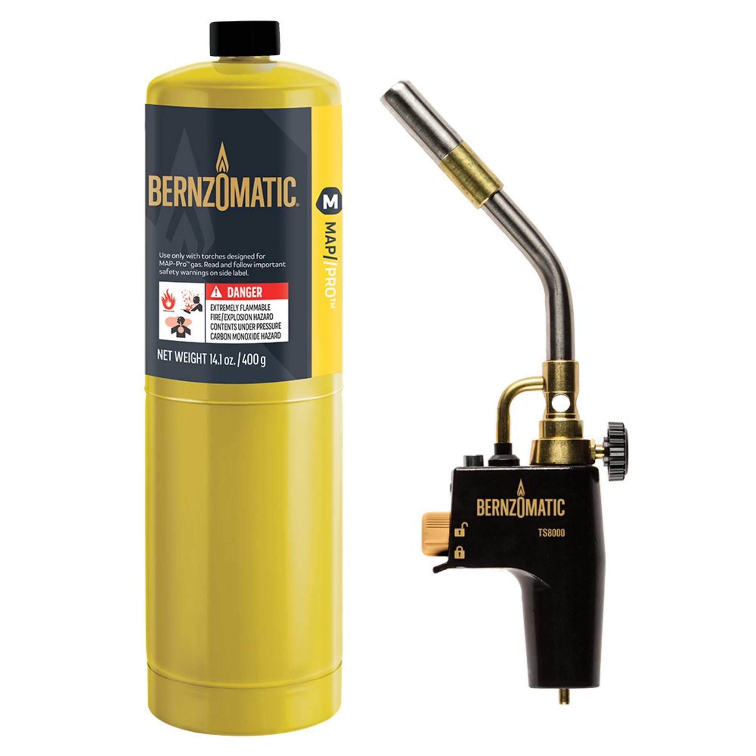 Bernzomatic TS8000 MAP-Pro® Max-Heat Propane Torch Kit, 400-g Front_Flat