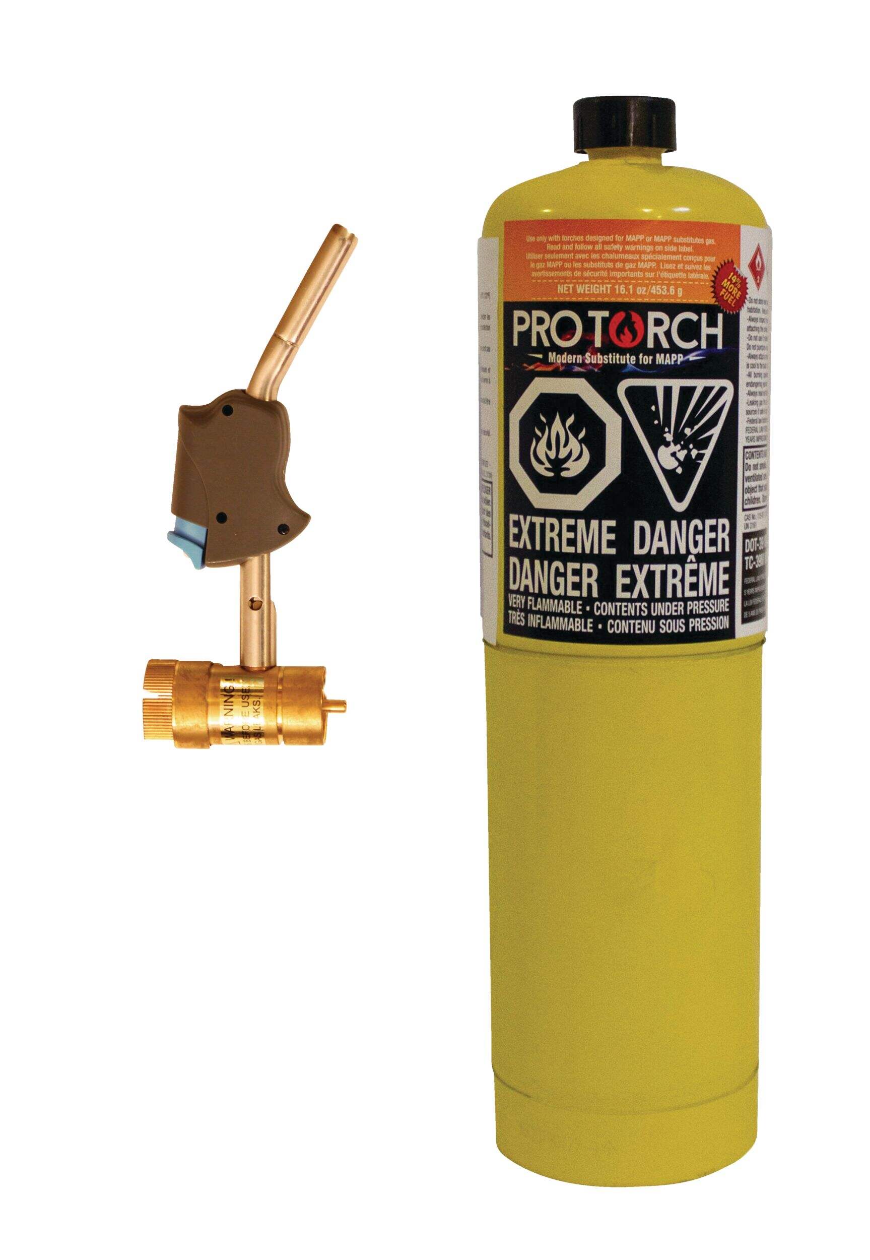 Chalumeau pivotant au propane à température réglable ProTorch UF-4931 Front_Flat