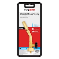 Chalumeau classique au propane à température réglable en laiton Mag-Torch MT200C Front_Flat