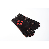 Lincoln Electric Premium Leather Welding Gloves, Black/Red, XL Composite_or_Mixed