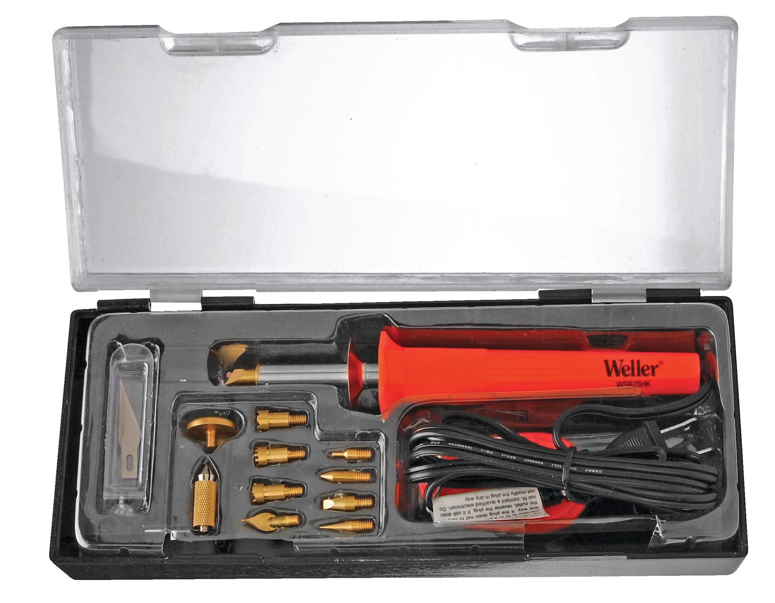 Weller WLIWBK2512A 25W Wood Burning Kit, 15-Pc Front_Elevated