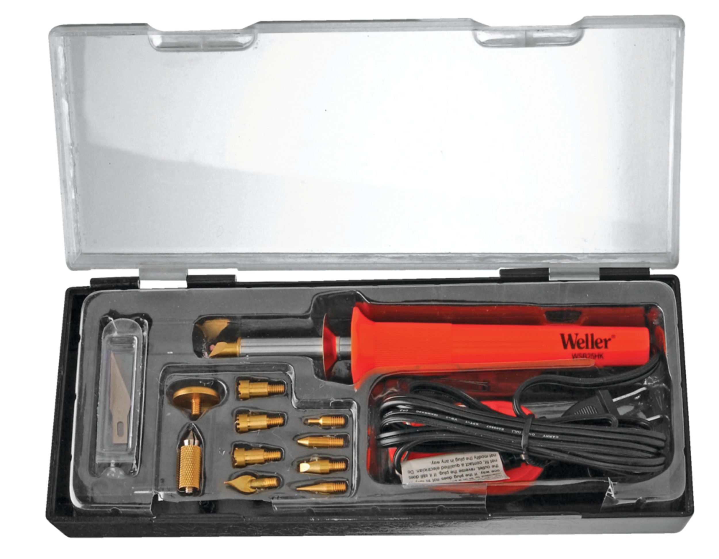 Weller WLIWBK2512A 25W Wood Burning Kit, 15-Pc Front_Elevated