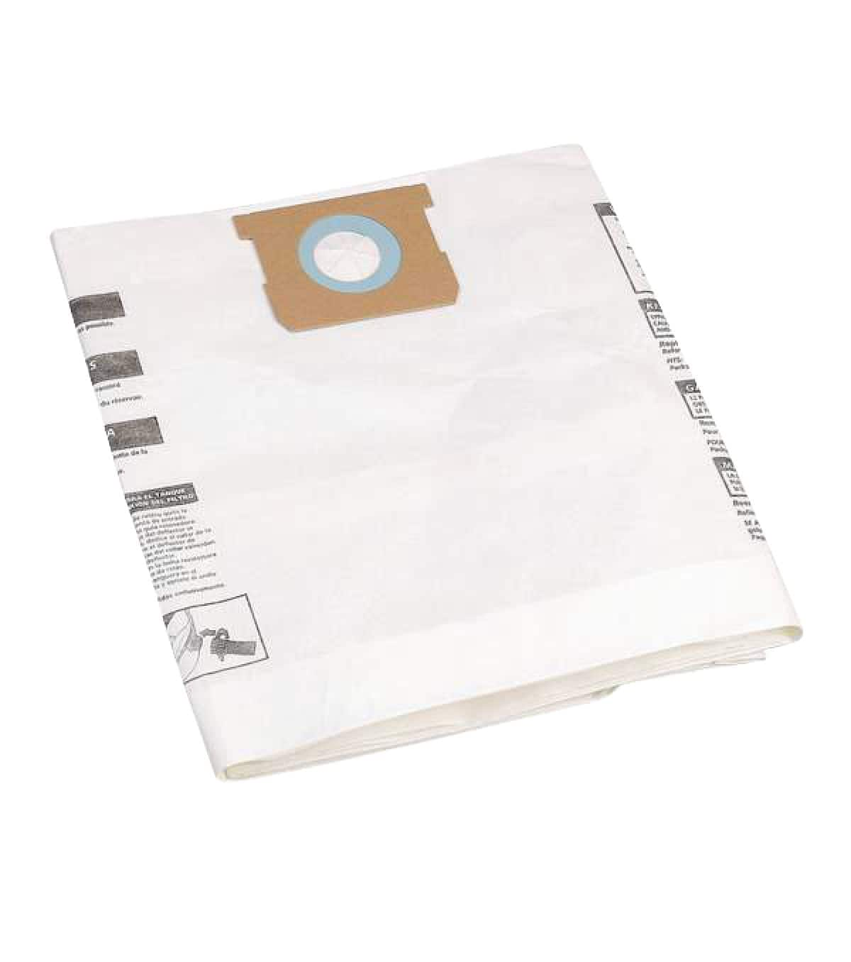 Shop Vac Disposable Paper Dust Collector Filter Bags for Wet Dry