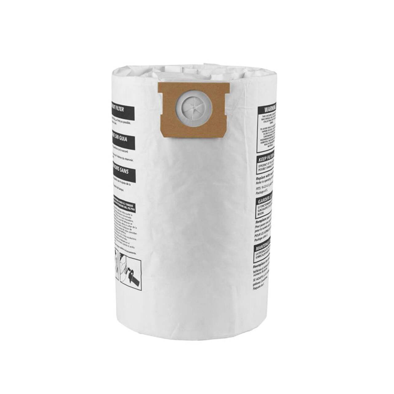 Sacs-filtres ramasse-poussière jetables en papier Shop-Vac pour