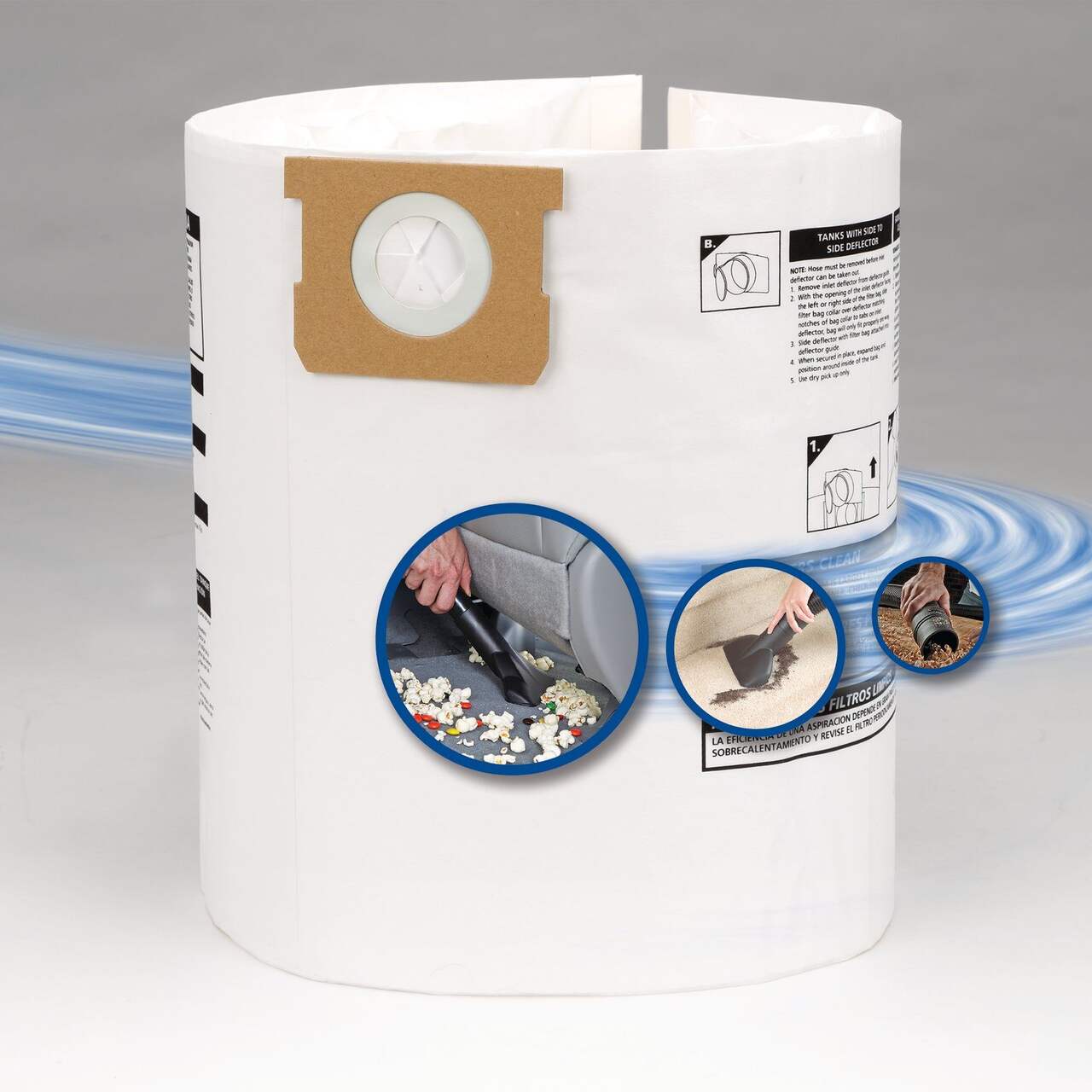 Sacs-filtres à poussière pour aspirateur Dewalt 4 gallons (Paquet