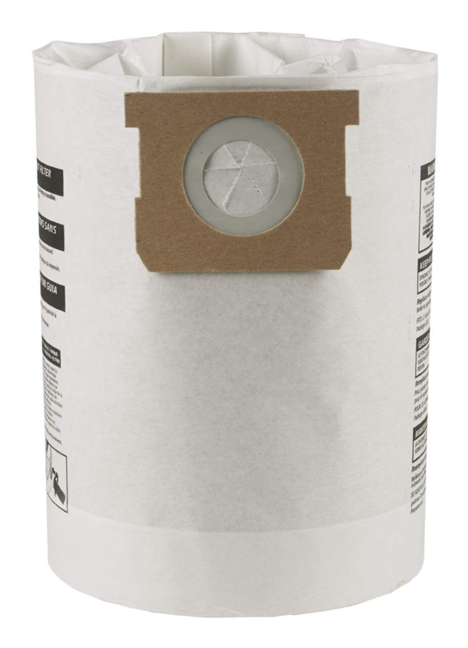 Sacs-filtres à poussière pour aspirateur Dewalt 4 gallons (Paquet