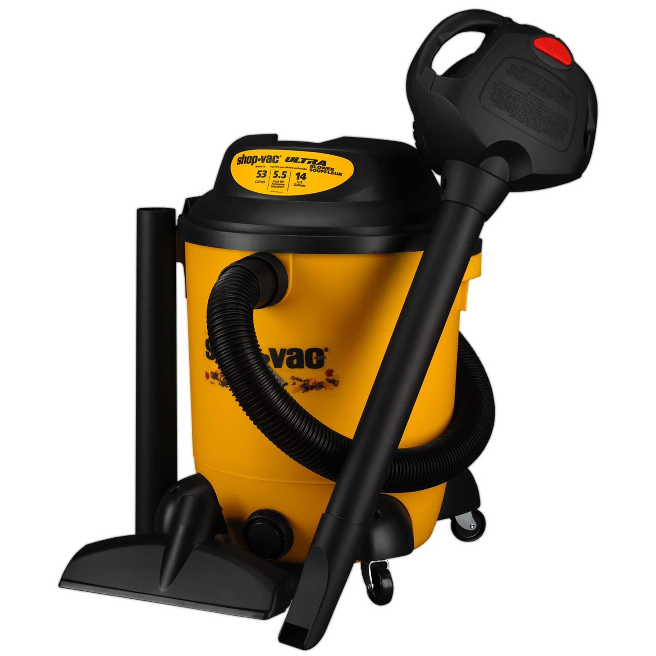 Shop-Vac® Wet Dry Vacuum with Detachable Blower, 53-L Front_Three_Fourths_Angled_Left