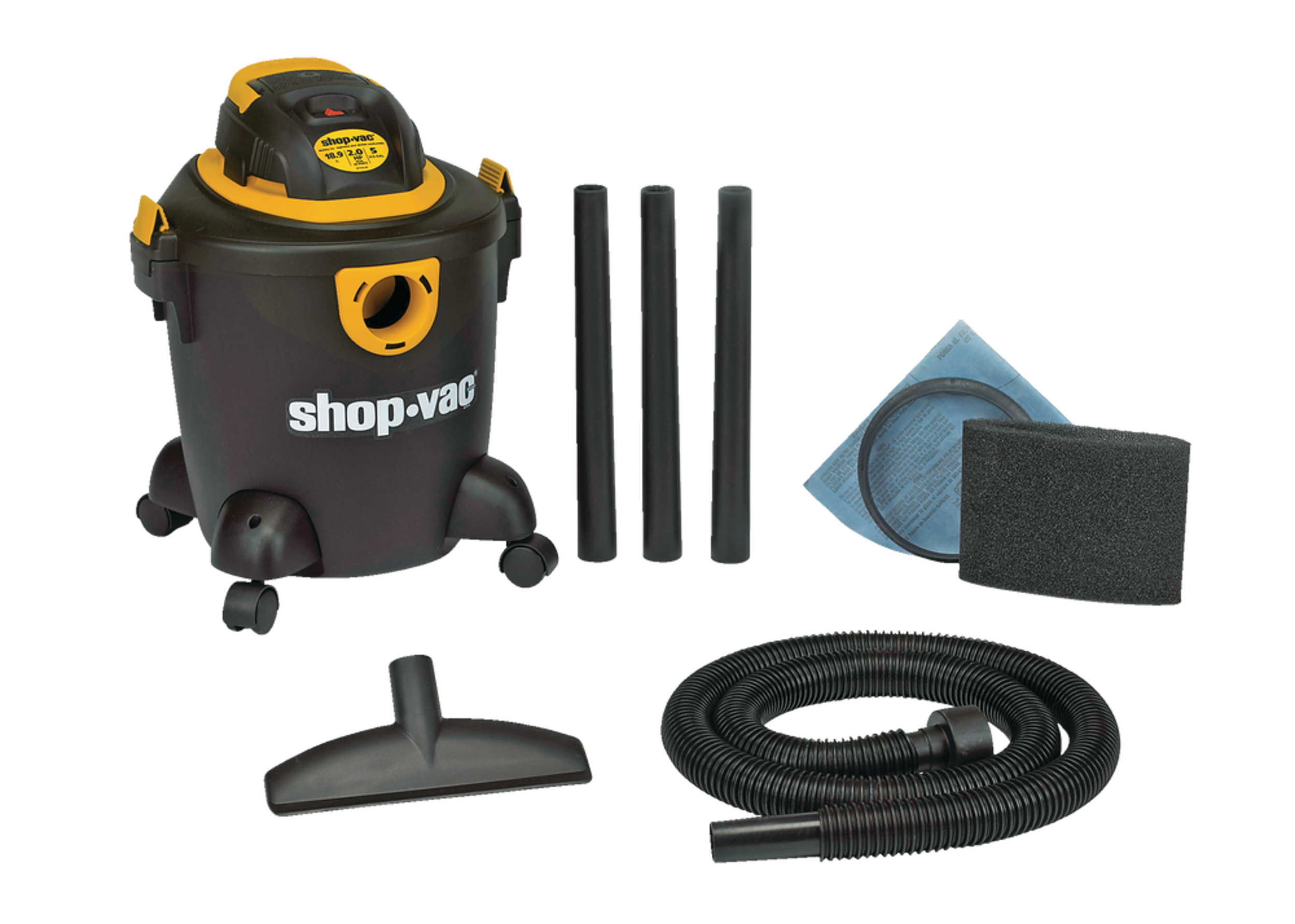 ShopVac® MAC12200D 2.0 Peak HP Wet/Dry Shop Vacuum with Hose and