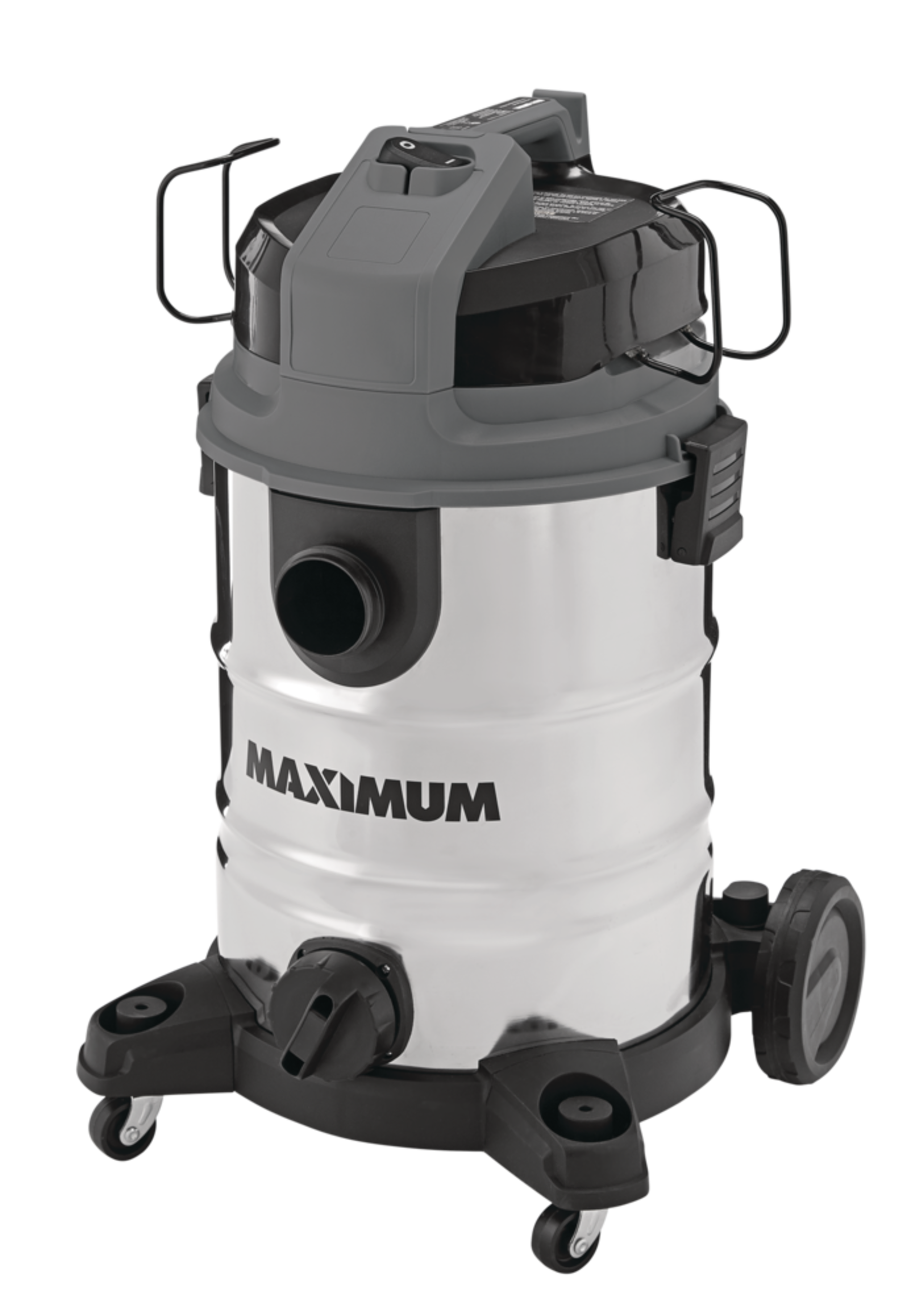 MAXIMUM VKD811SW 5.5 Peak HP Stainless Steel Wet/Dry Shop Vacuum with ...