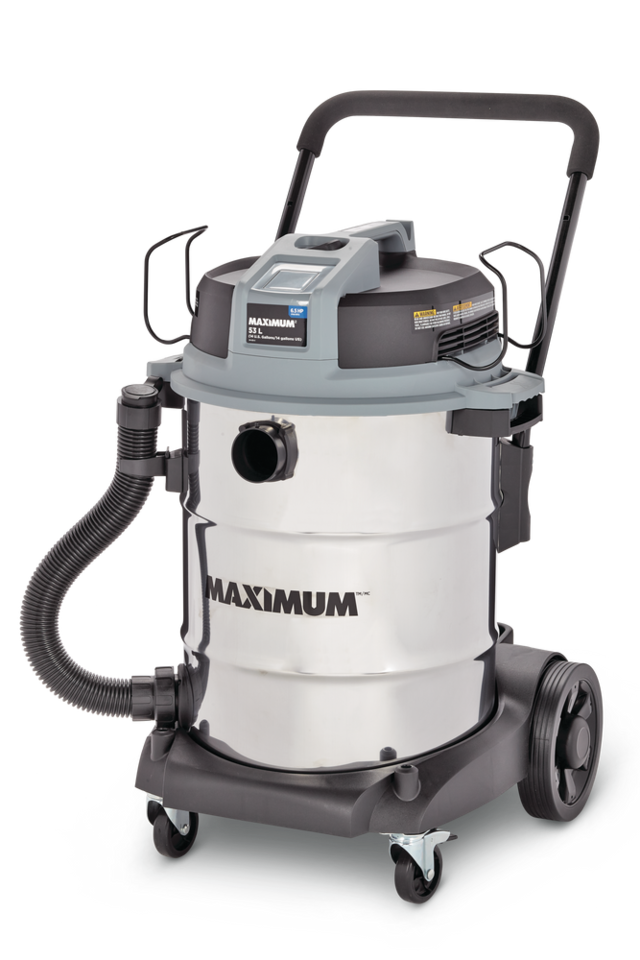 MAXIMUM Stainless Steel Wet Dry Vacuum, 53L Canadian Tire