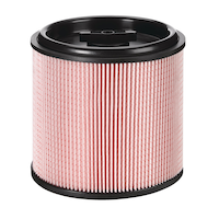 MAXIMUM Washable and Reusable Fine Dust Pleated Fibre Cartridge Filter for Wet/Dry Shop Vacuums, 22-L Front_Elevated