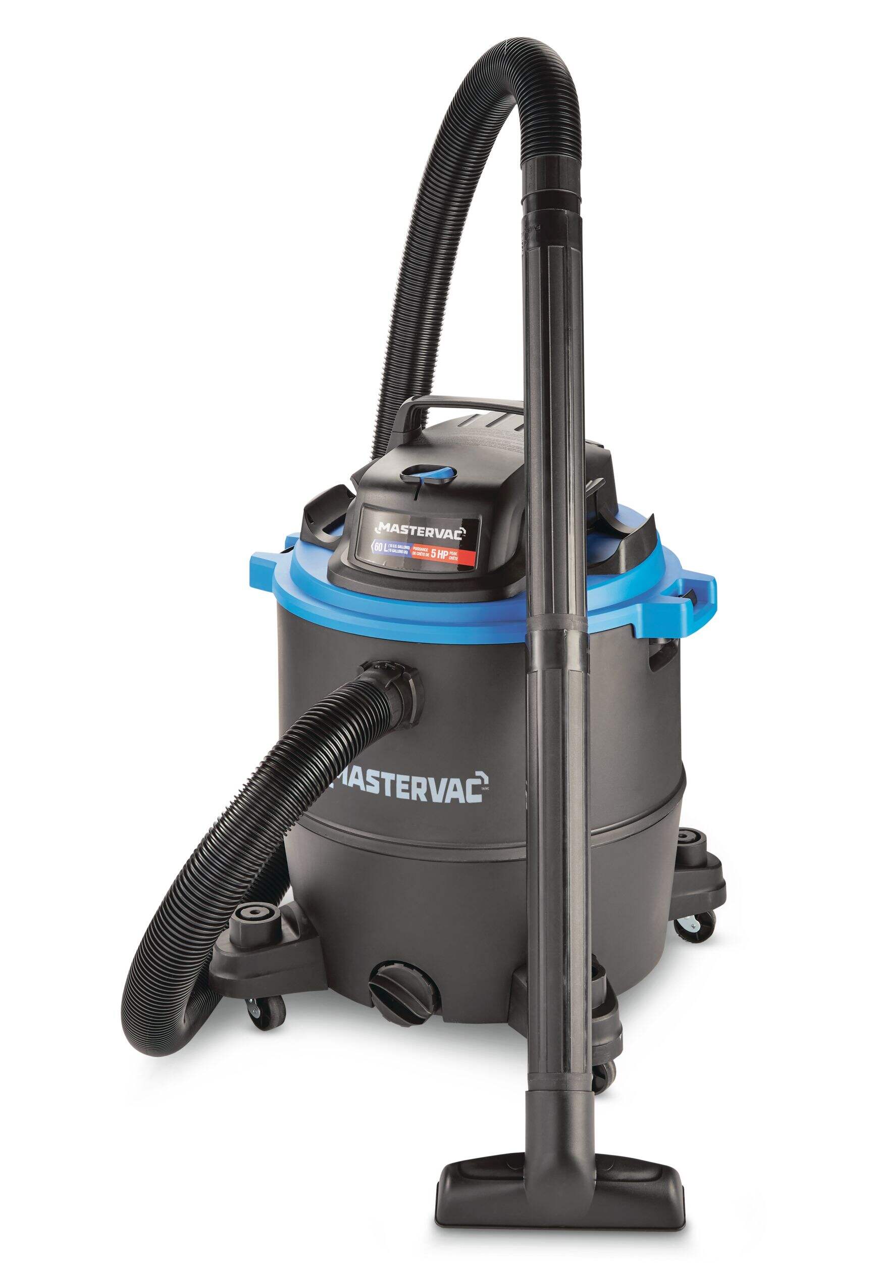 Aspirateur d'atelier sec/humide à puissance de crête de 5,0 HP Mastervac VOC1610PF Front_Three_Fourths_Angled_Left