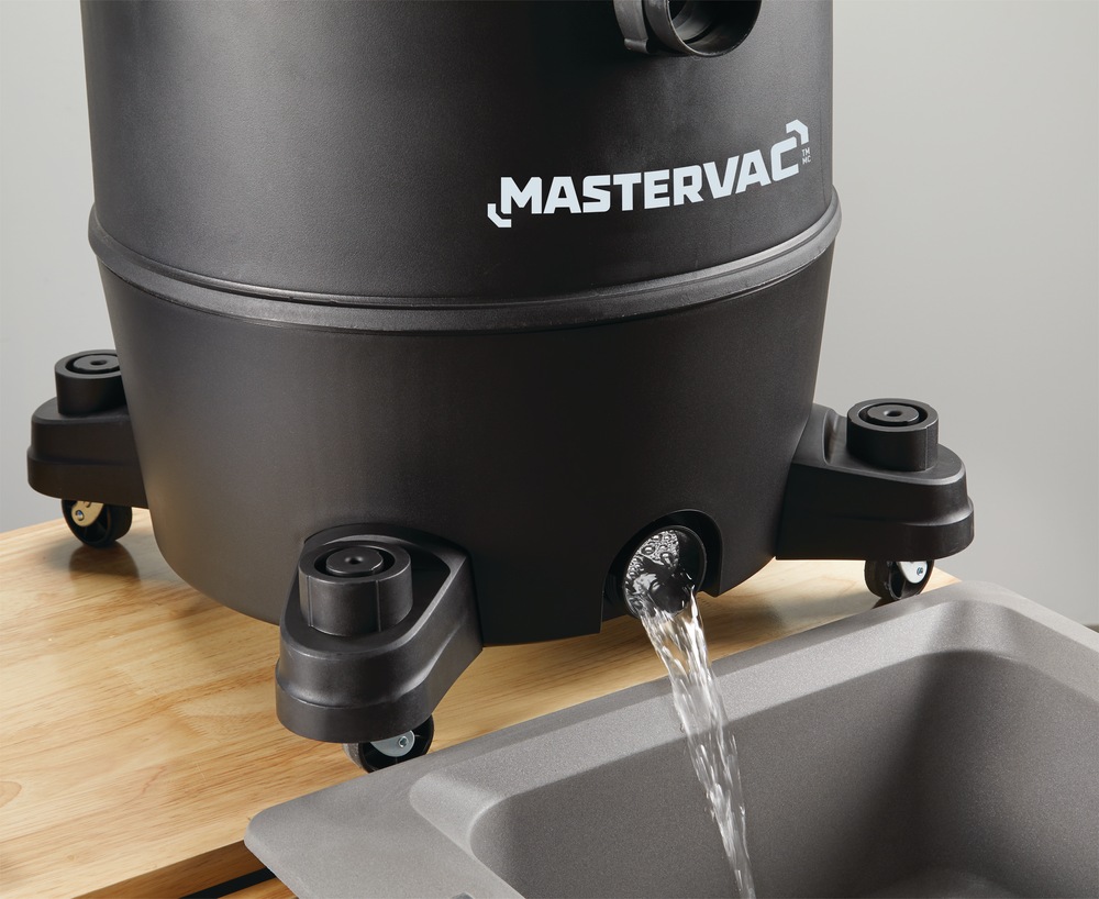 Mastervac VOC1610PF 5.0 Peak HP Wet/Dry Shop Vacuum with Hose and