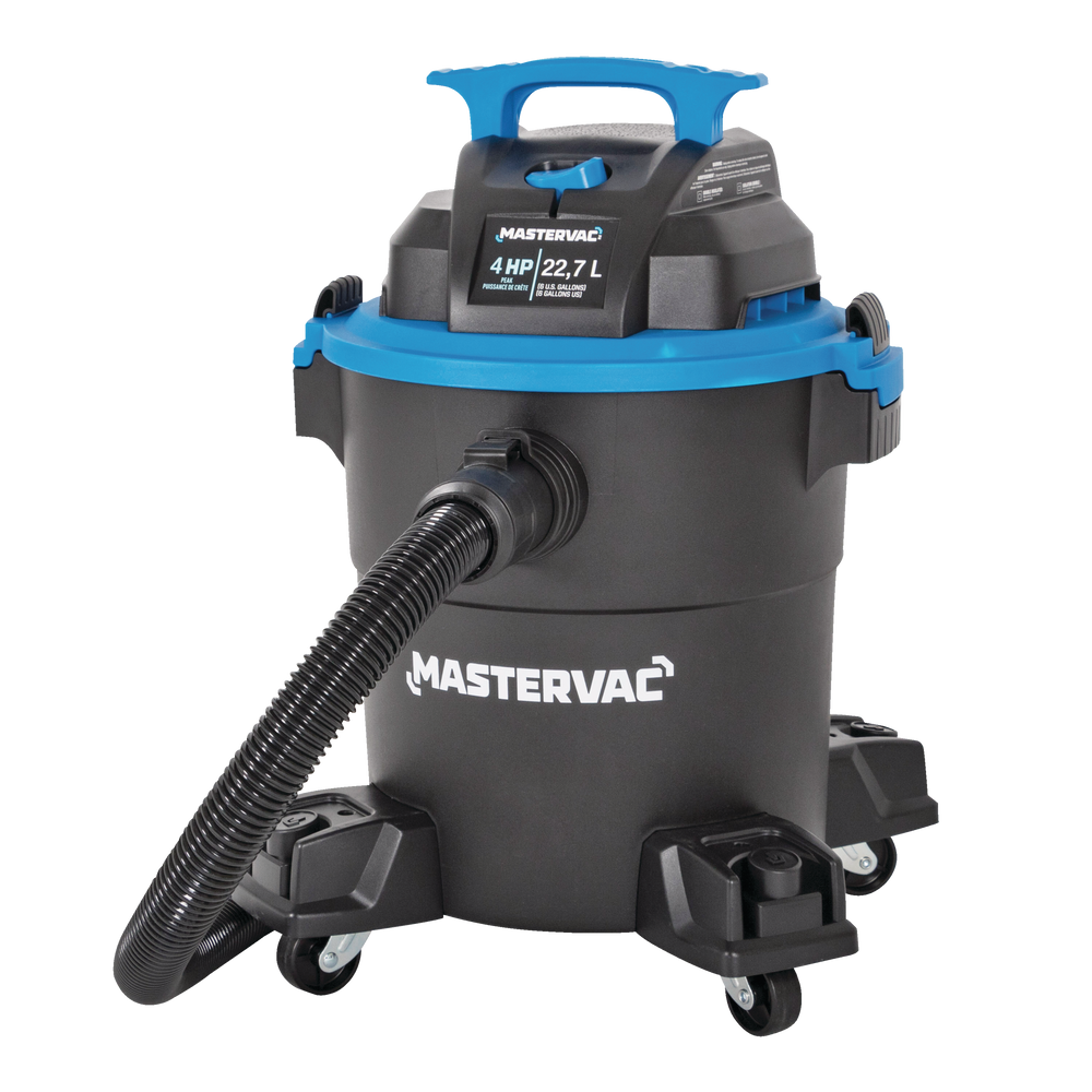 Mastervac AT18116P 4.0 Peak HP Poly Wet/Dry Shop Vacuum with Hose and