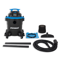 Mastervac AT18116P 4.0 Peak HP Poly Wet/Dry Shop Vacuum with Hose and Accessories, 22.7-L Composite_or_Mixed