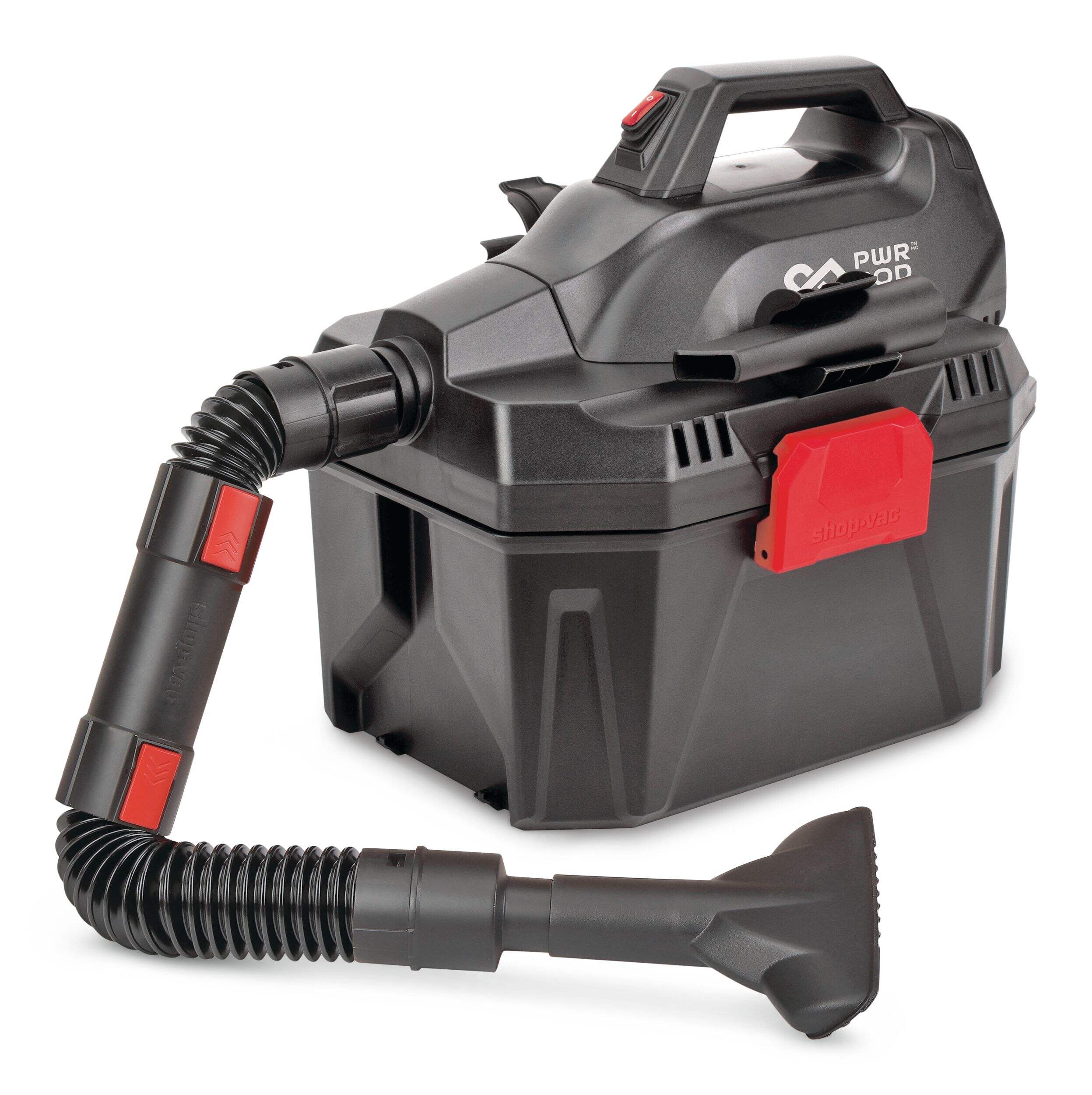 Shop-Vac 20V Cordless Wet/Dry Shop Vacuum, 7.5-L, Bare Tool, PWR POD Compatible Front_Three_Fourths_Angled_Left