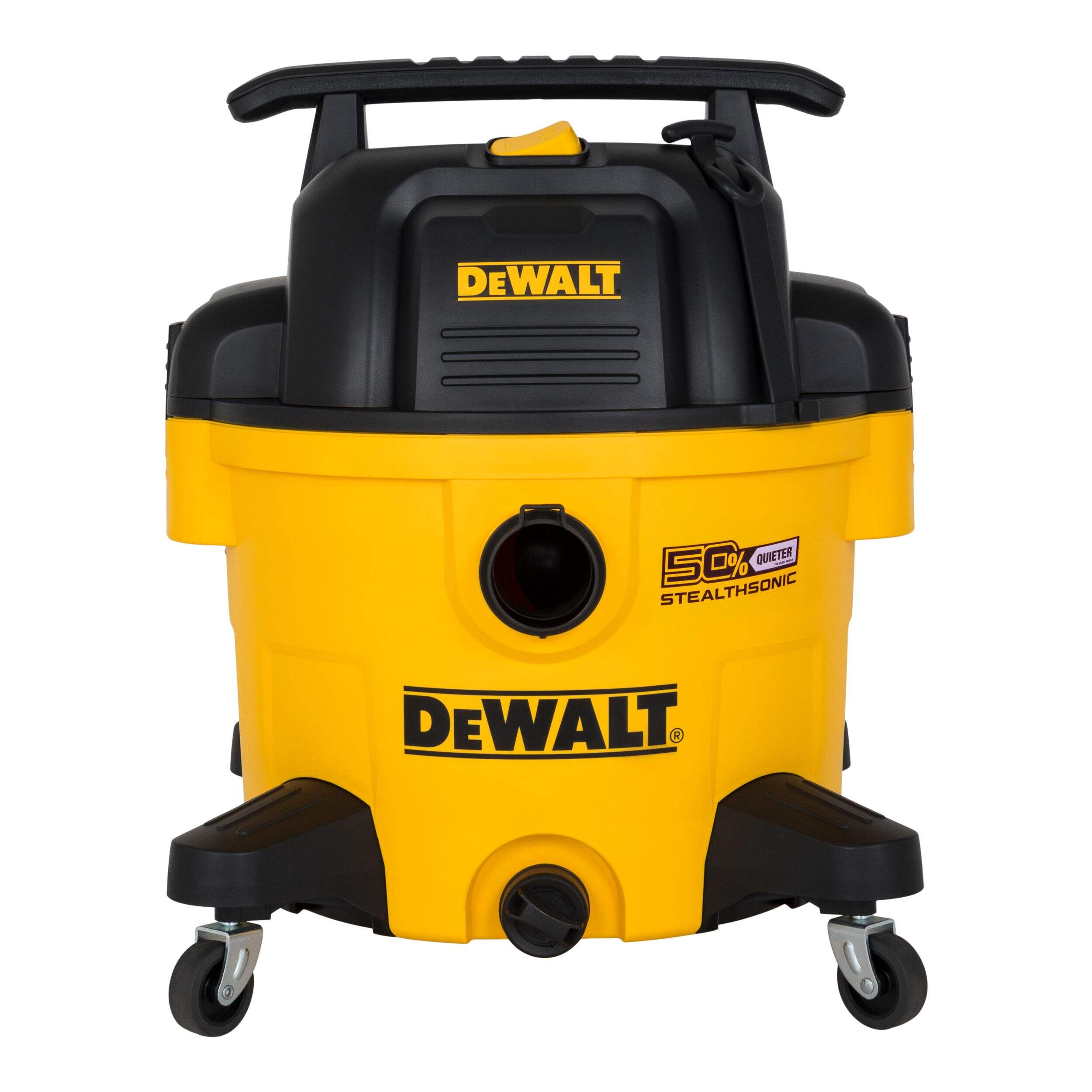 DEWALT DXV09P-QT 5 HP Peak Stealthsonic Quiet Wet/Dry Vacuum, 34-L Front_Elevated