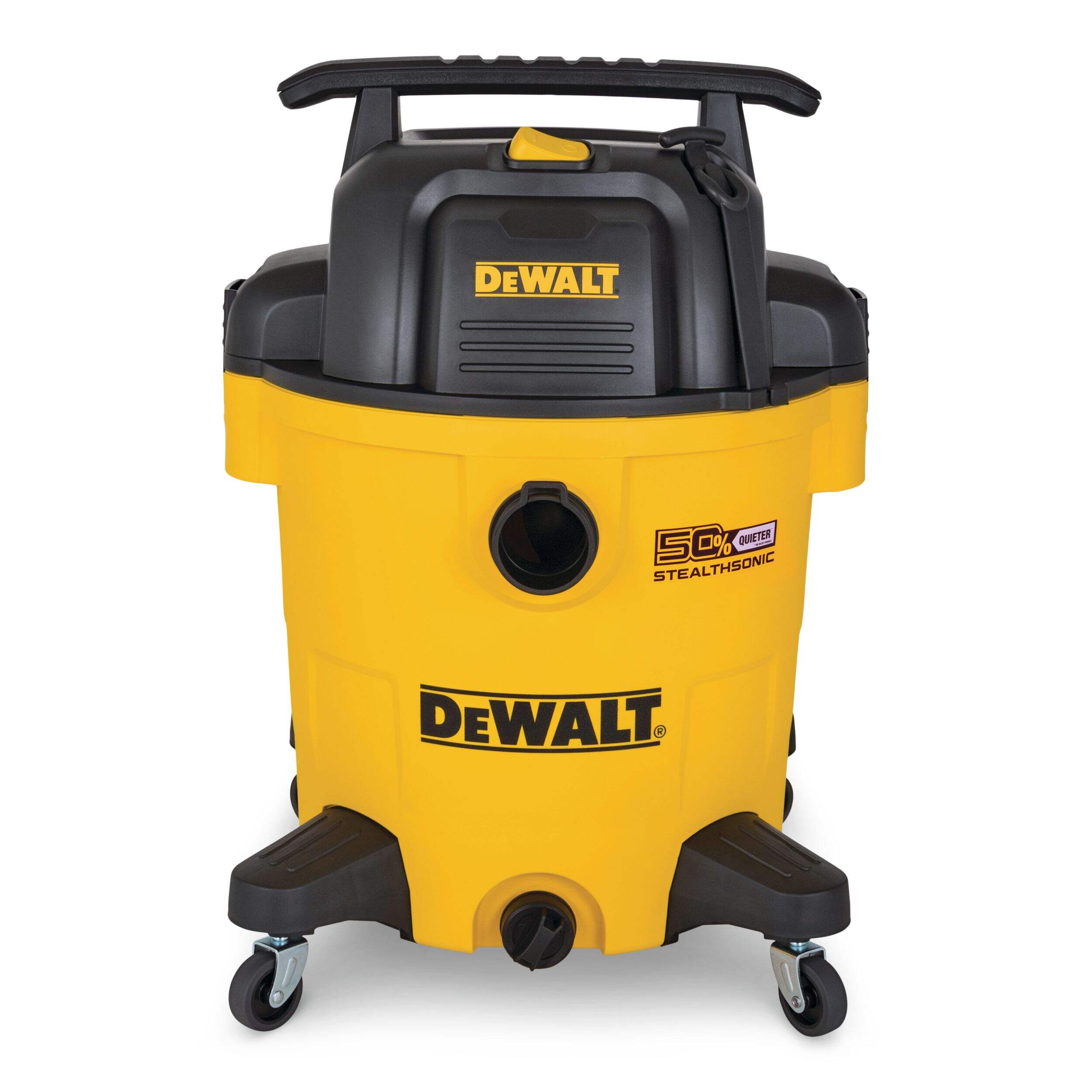 Aspirateur de déchets secs/humides silencieux en poly Stealthsonic DEWALT DXV12P-QT, puissance crête 5,5 HP, 12 gal Front_Flat