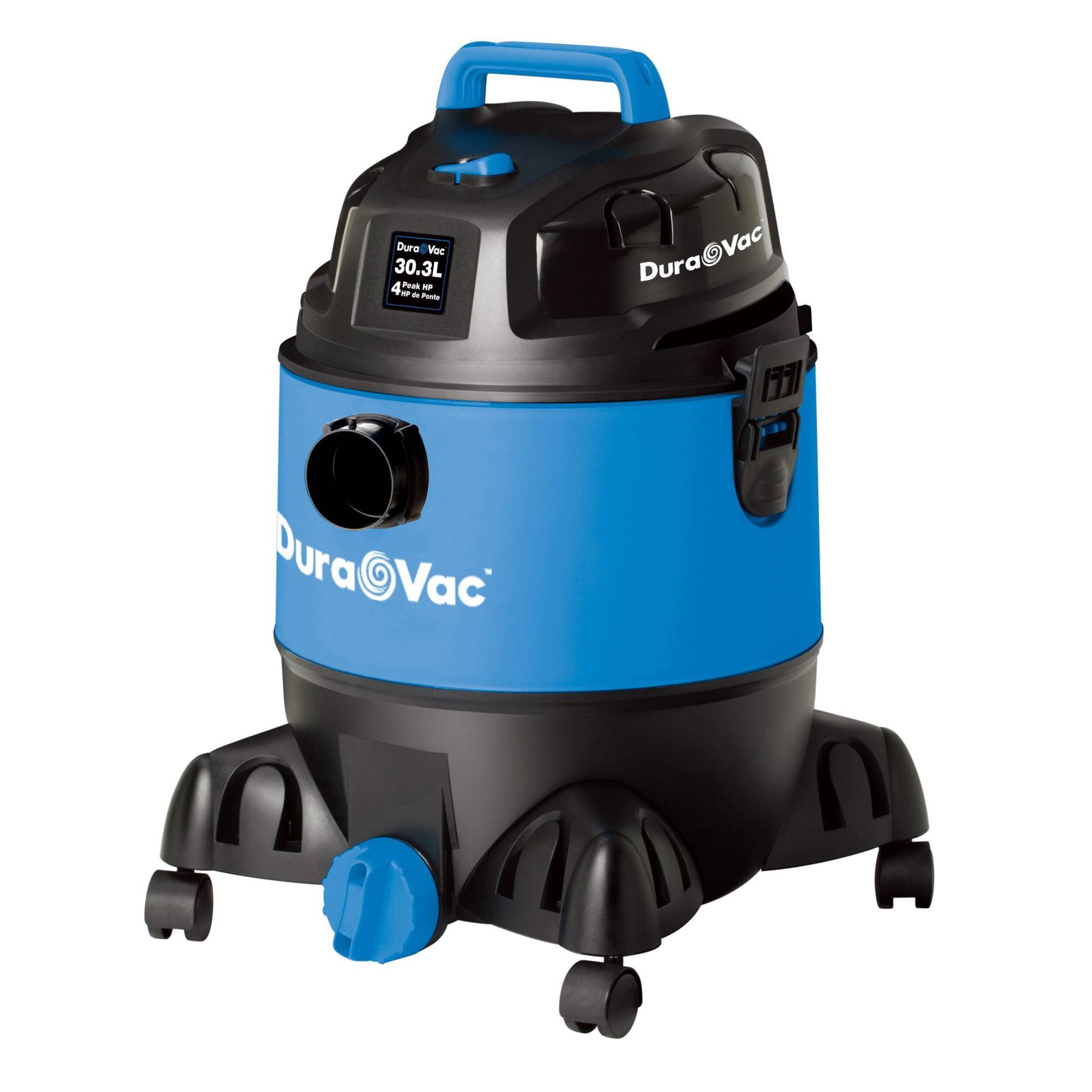 Duravac Utility wet/ Dry Vacuum Cleaner, 30-L Front_Three_Fourths_Angled_Left