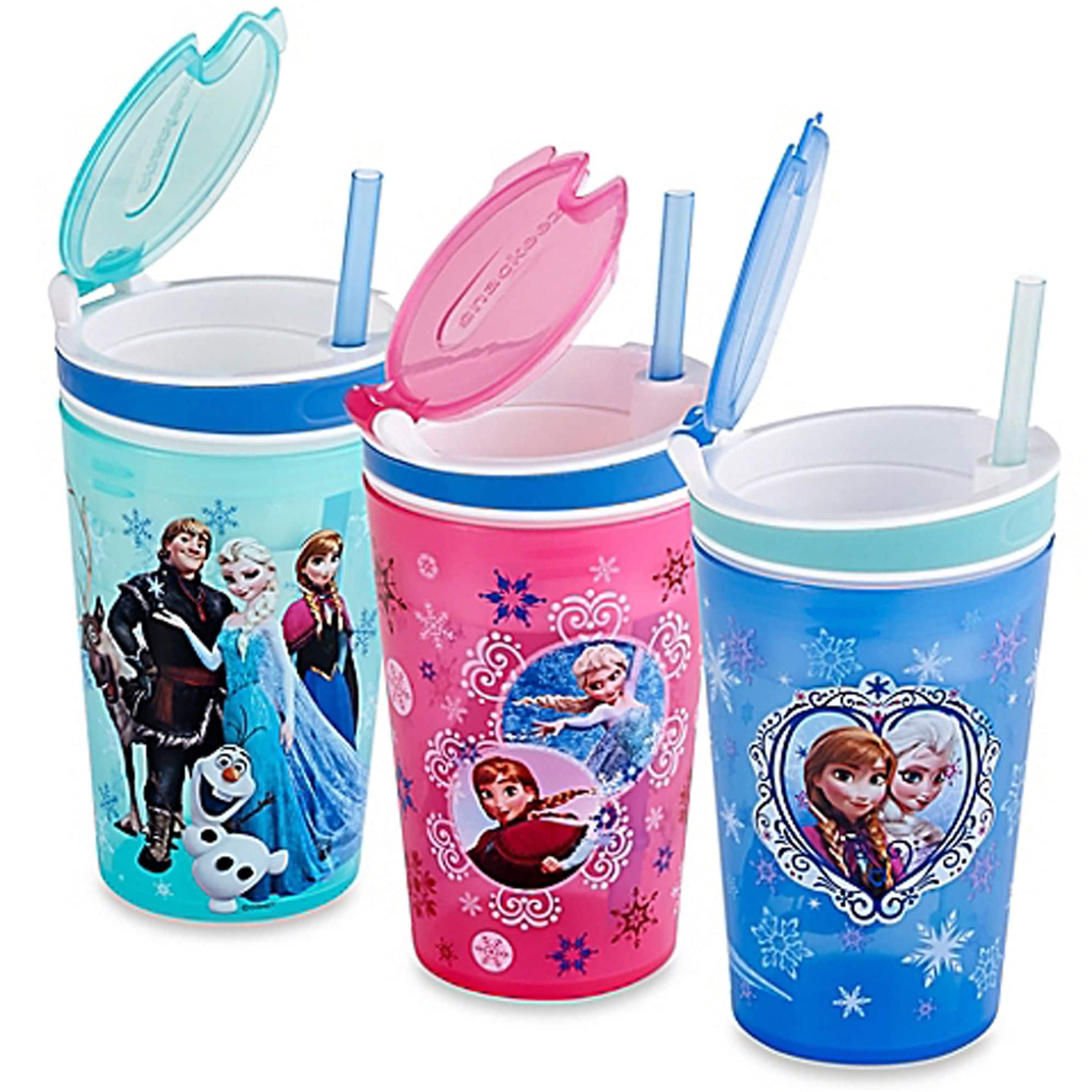 Snackeez Jr, Your Snack and Drink in One Cup, Frozen Pattern, As Seen on TV  