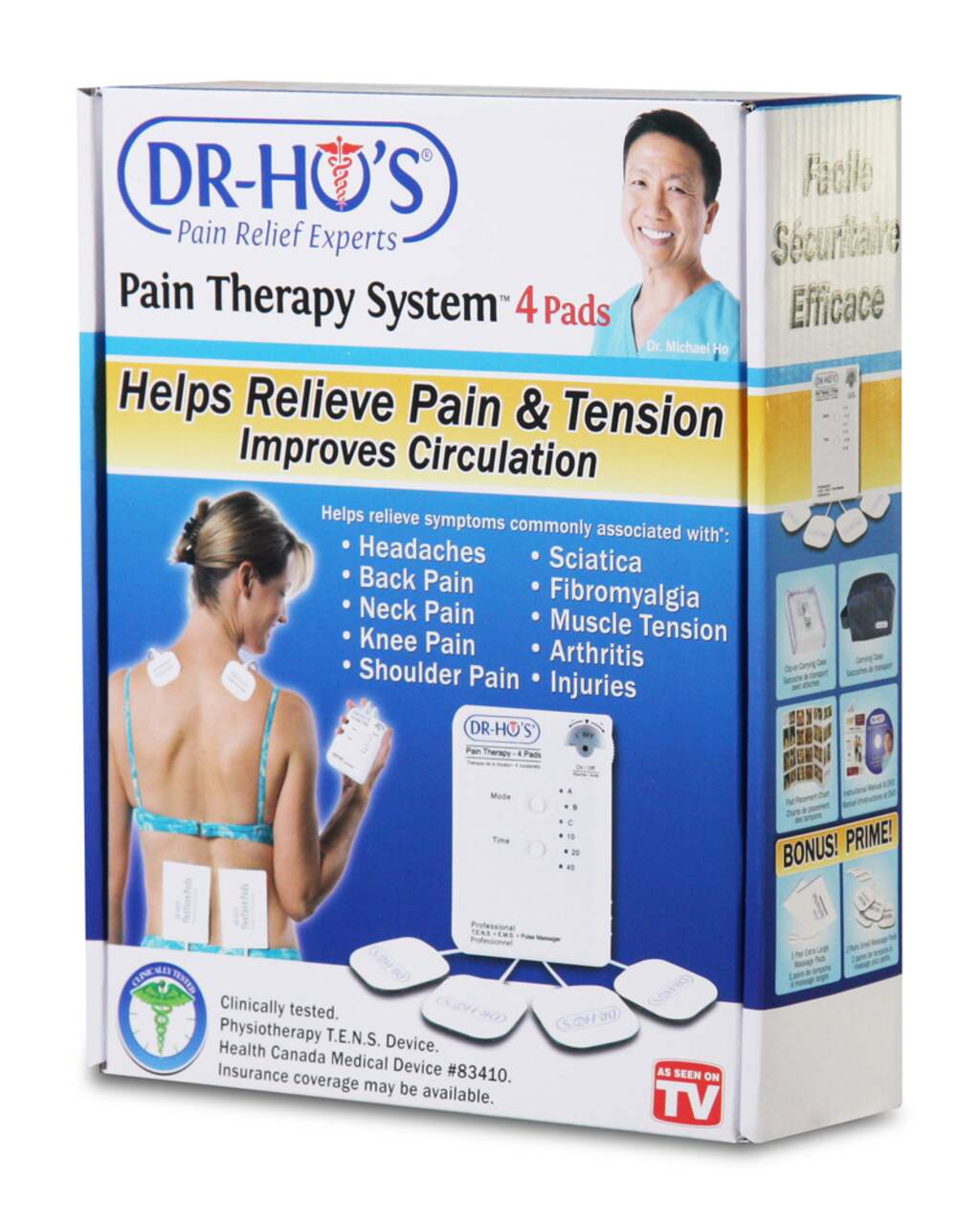 USA Dr Hos Neck Pain Pro And Back Pain Relieve Therapy Device Foot and Body  Pad