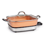 As Seen On TV Copper Chef Electric Skillet Set, 2-pc