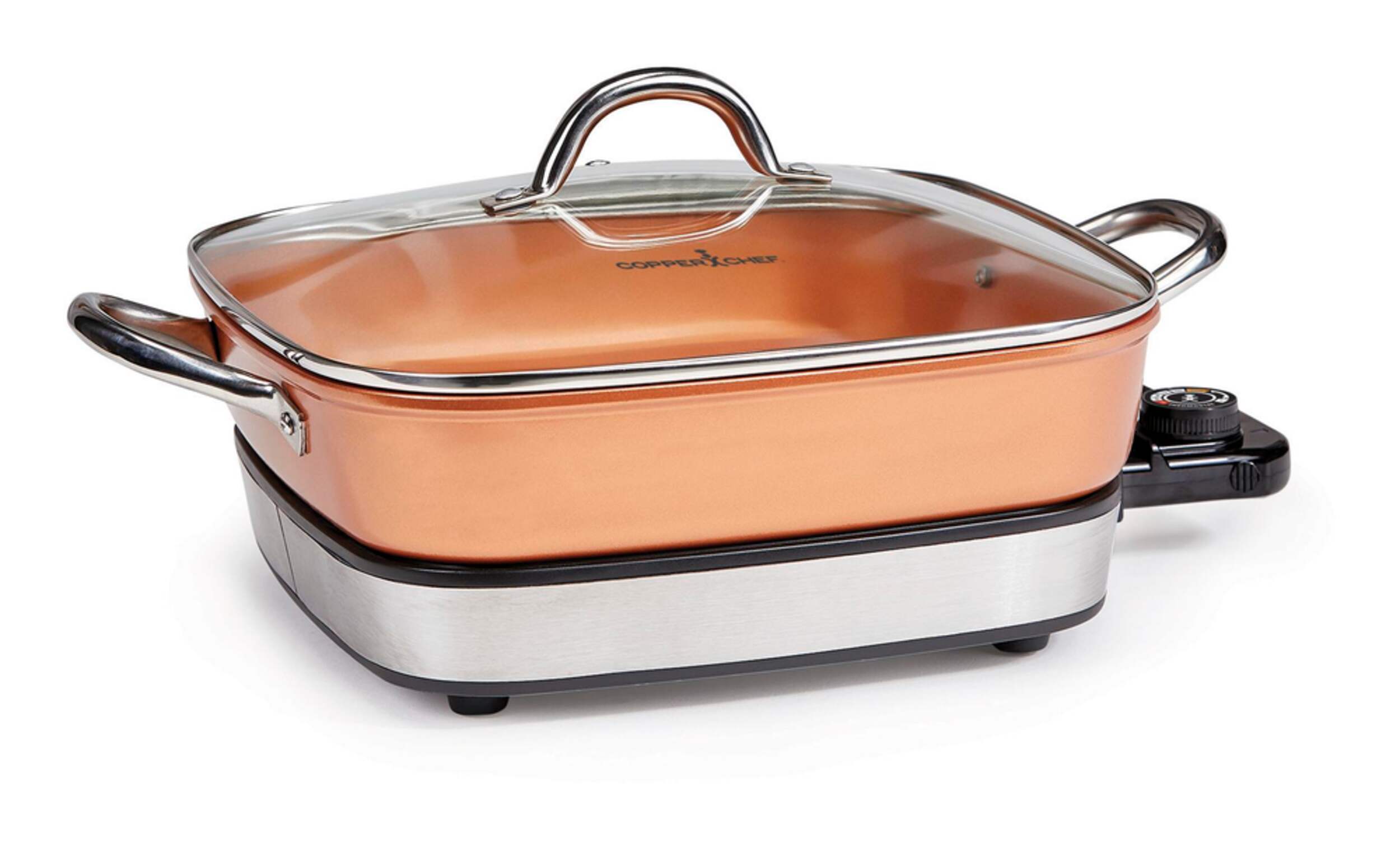 As Seen On TV Copper Chef Electric Skillet Set, 2pc Canadian Tire