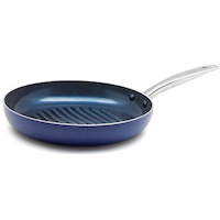 As Seen On TV Blue Diamond Grill Pan, 11-in