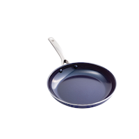 As Seen On TV Blue Diamond Non-Stick Frying Pan, 12-in Front_Three_Fourths_Angled_Right
