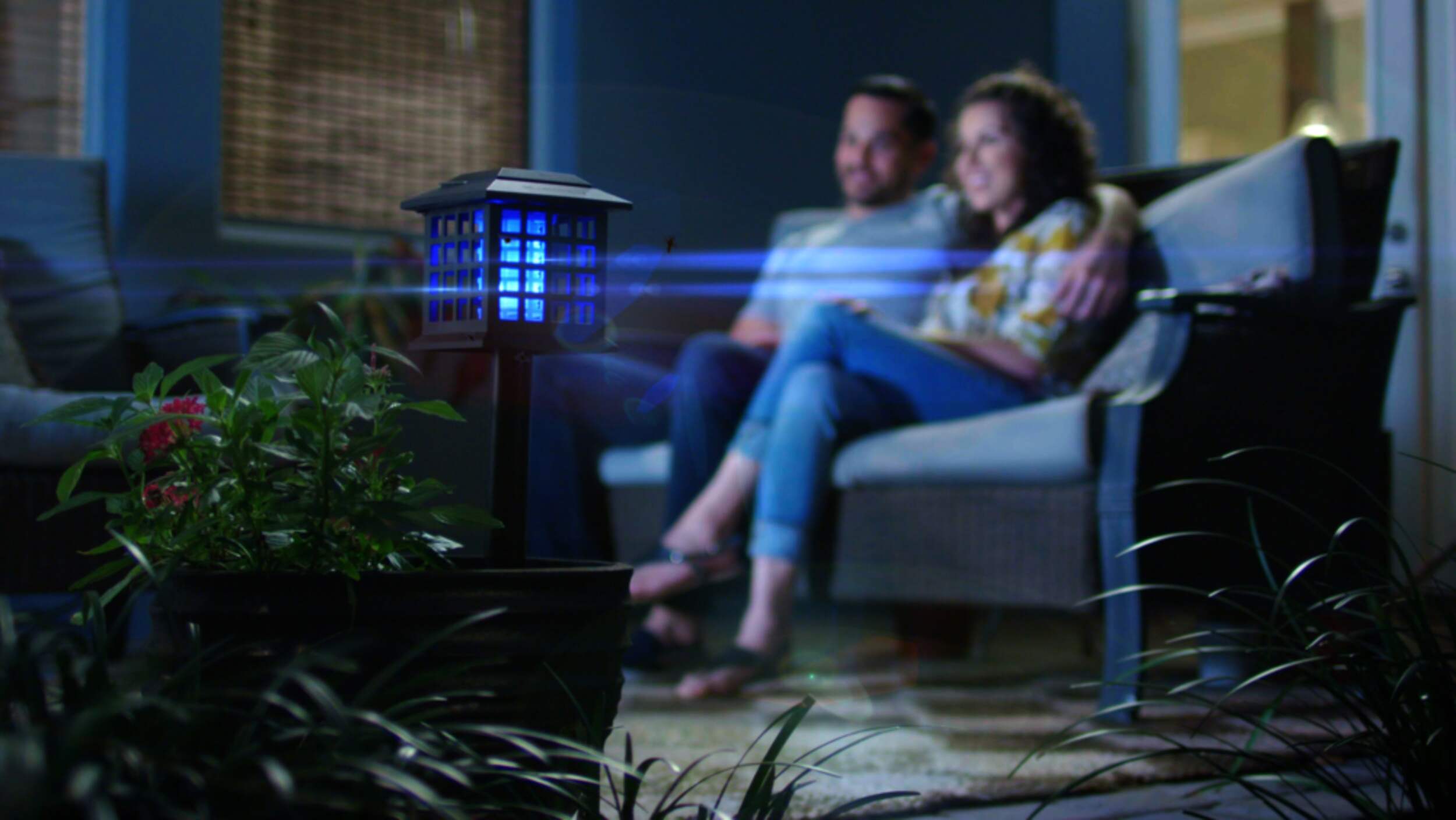 As Seen On TV Bell & Howell Monster Bug Zapper Solar Stakes, 2-pk Front_Angled_Right