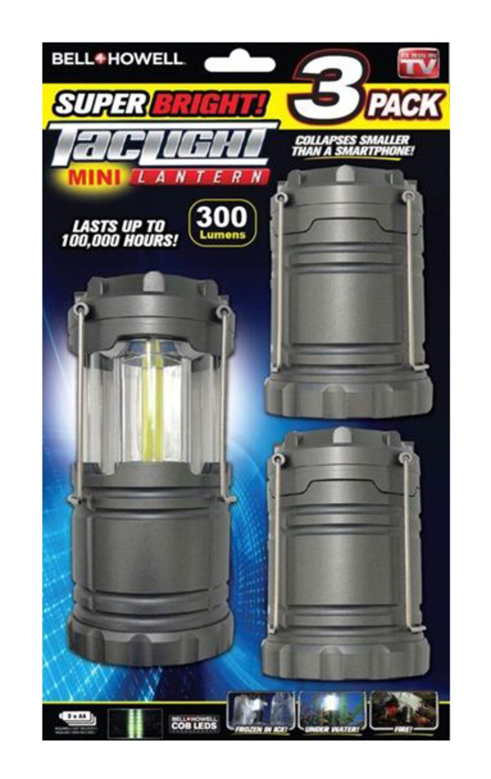 As Seen on TV Bell & Howell TacLight Mini Lanterns Front_Flat