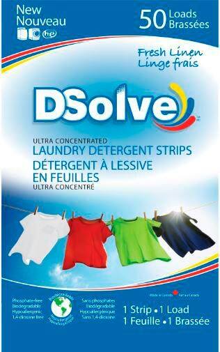 As Seen On TV Dsolve Laundry Detergent Strip, Fresh Linen