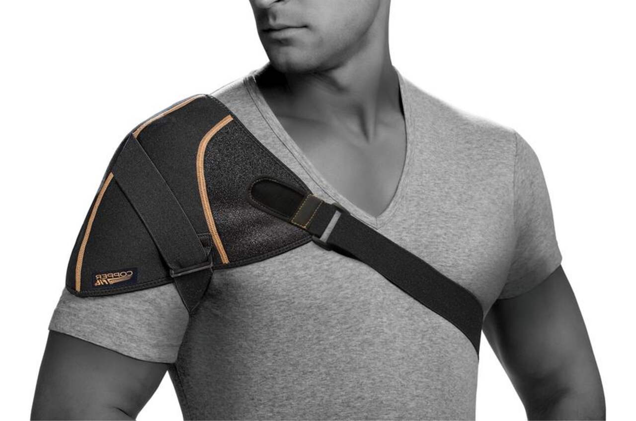360 RELIEF Double Shoulder Support Compression Brace for Injuries