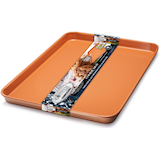 As Seen On TV Gotham Steel Cooking Tray, Copper Front_Three_Fourths_Angled_Left