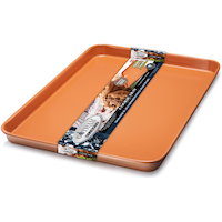 As Seen On TV Gotham Steel Cooking Tray, Copper Front_Three_Fourths_Angled_Left
