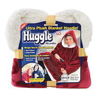 Huggle Hoodie™ Ultra Plush Blanket Hoodie, Red Front_Flat
