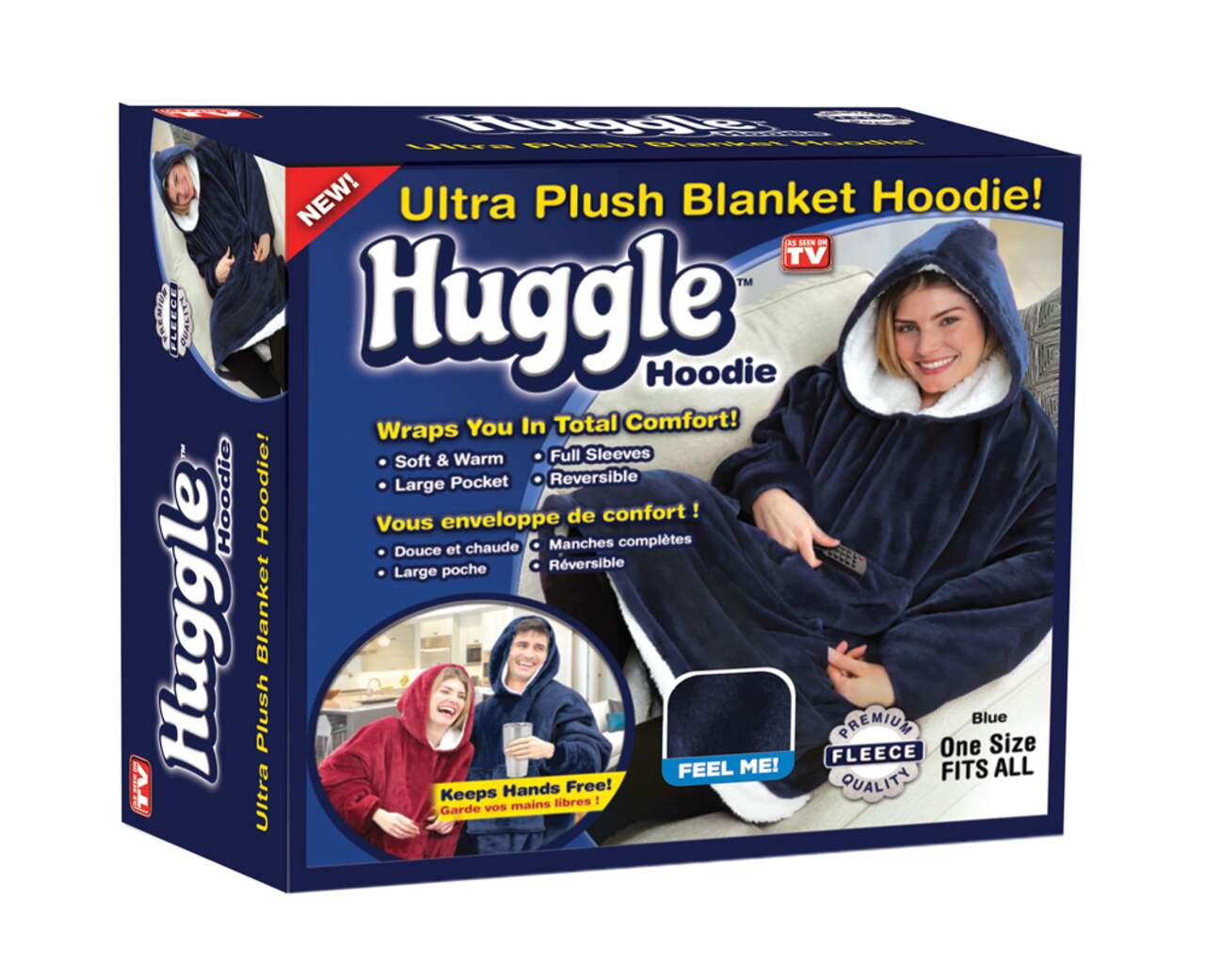 Hooded Blankets Cozy Blanket Sweatshirt Solid Plush