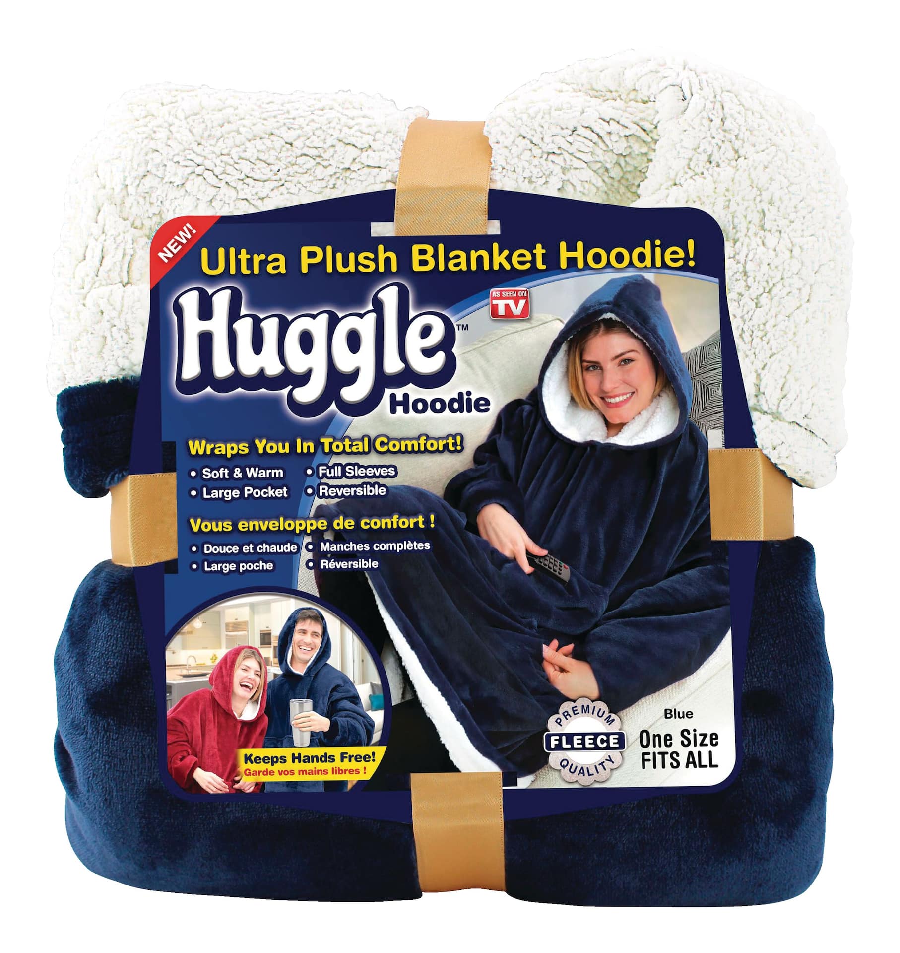 Huggle Hoodie™ Ultra Plush Blanket Hoodie, Red