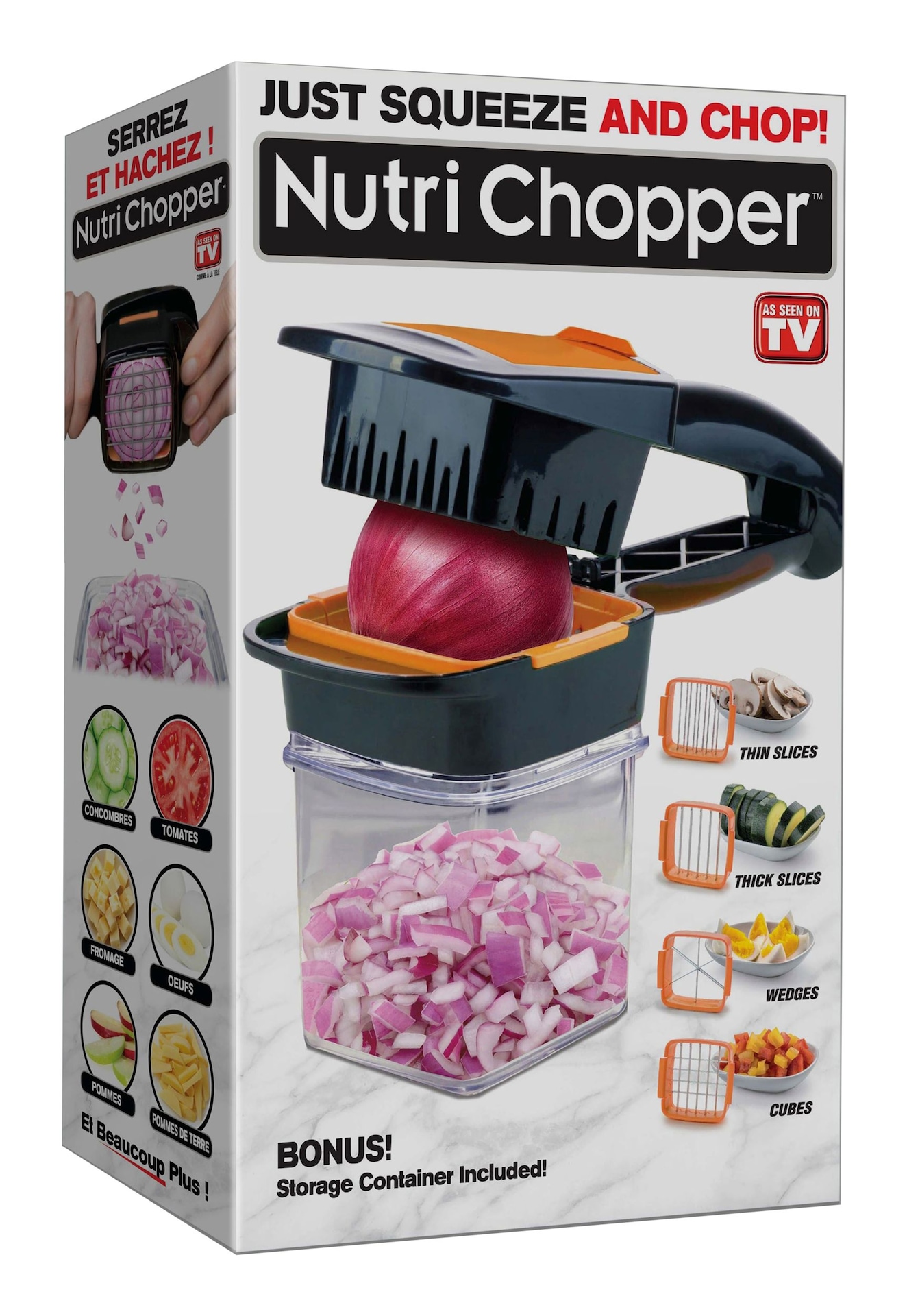 As Seen On TV Nutri Chopper Handheld Kitchen Slicer Canadian Tire
