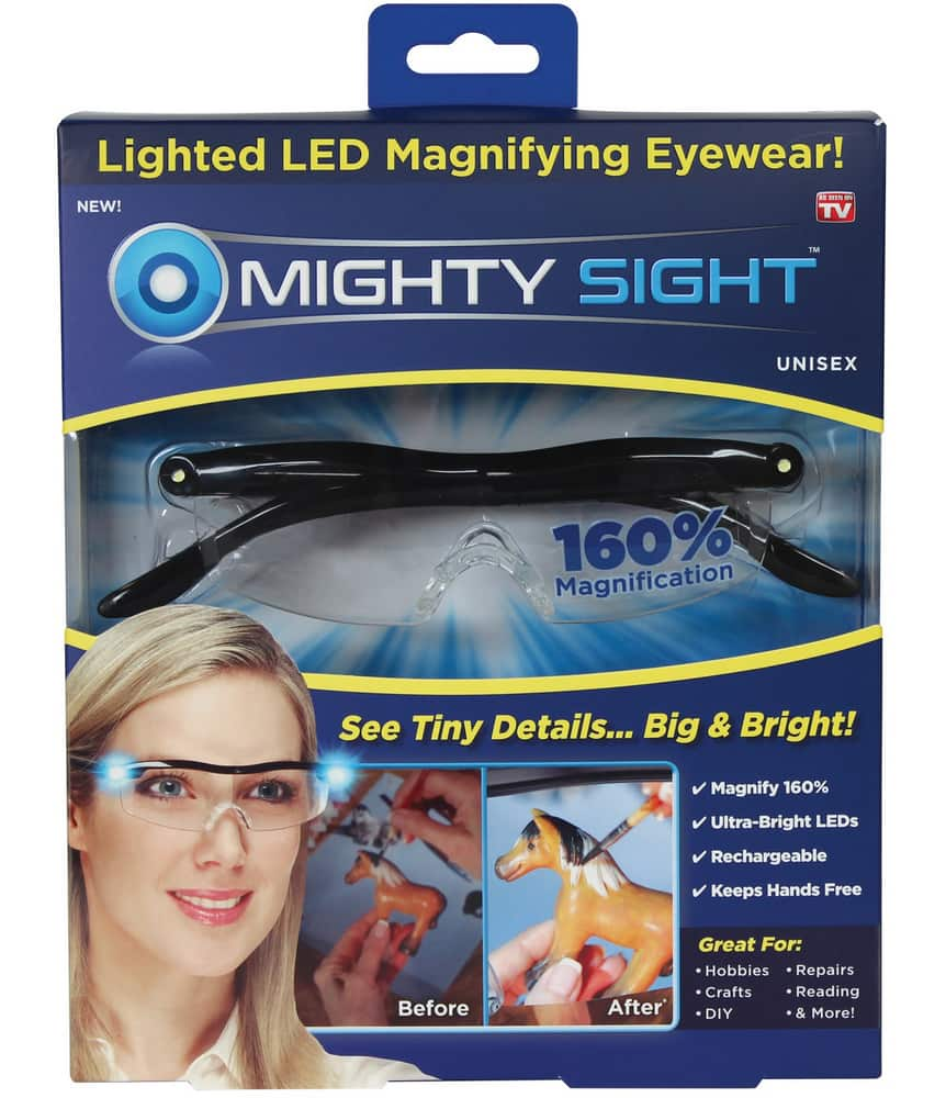 【sale】 Mighty Sight Led Magnifying Eyewear Hd Rechargeable Glasses As