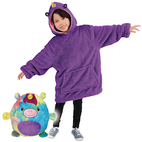 Peluche/chandail à capuchon Huggle Pets, comme à la télé, licorne Front_Flat