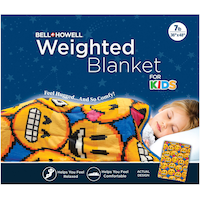 As Seen On TV Kid's Weighted Emoji Blanket, 7-lb