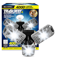 Lampe à DEL multidirectionnelle Triburst, comme à la télé, 4 000 lumens, blanc