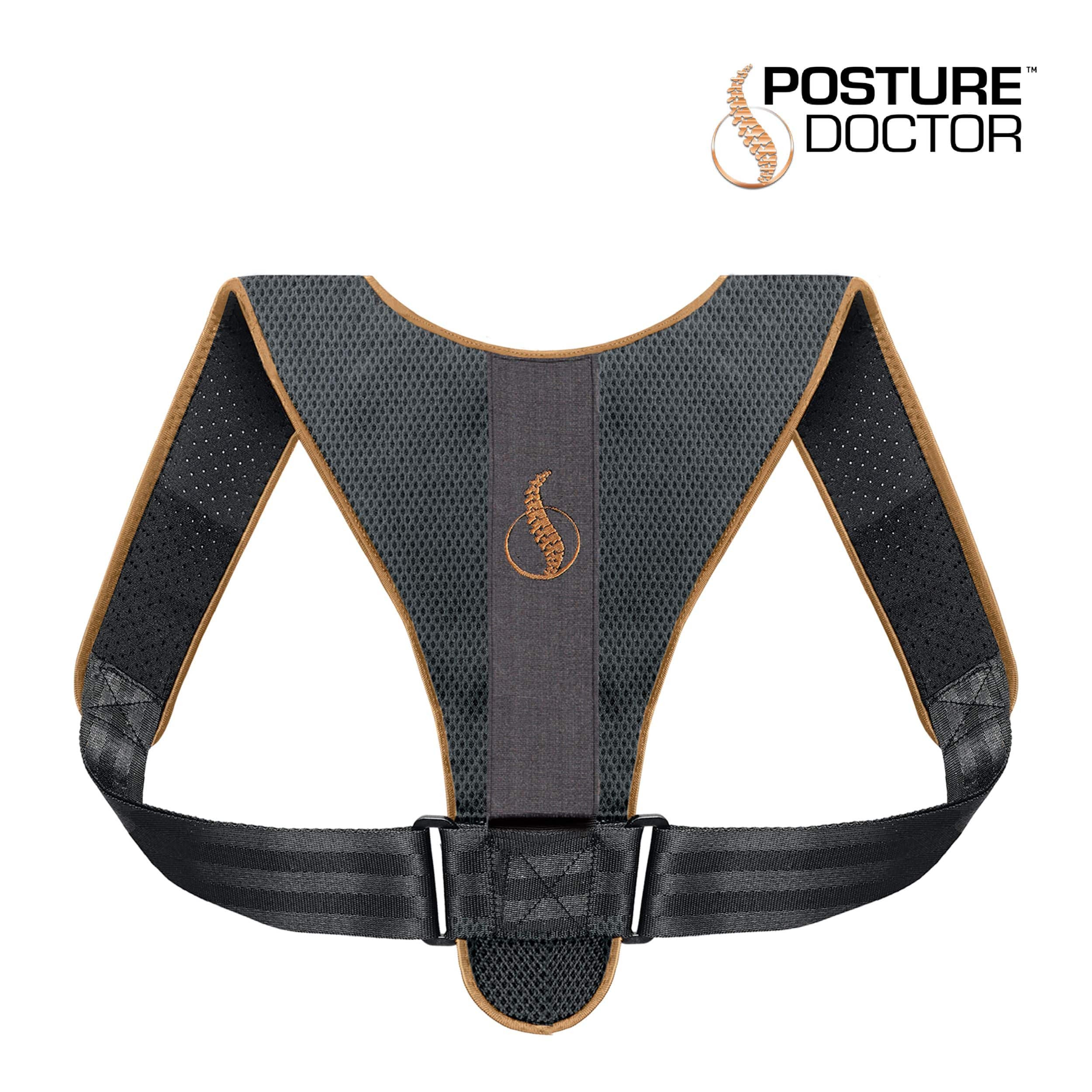 Tensor Posture Corrector Adjustable Back Support, Black, One Size